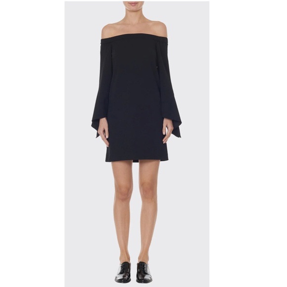 Tibi | Off The Shoulder Crepe Dress - Picture 2 of 7